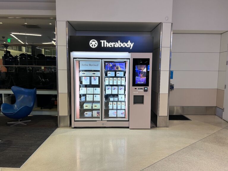 Therabody Debuts Airport Vending Machine