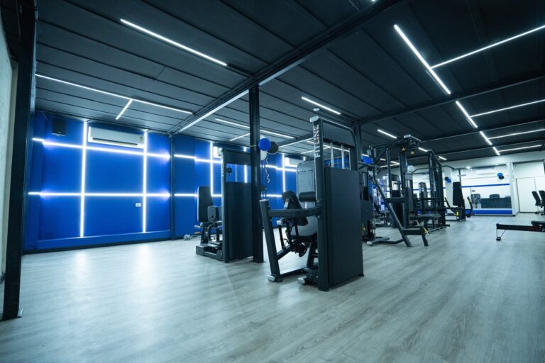 Interior of a Plus Fitness gym