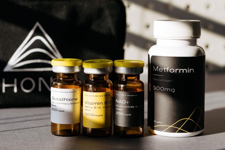 Four bottles of Hone Health products