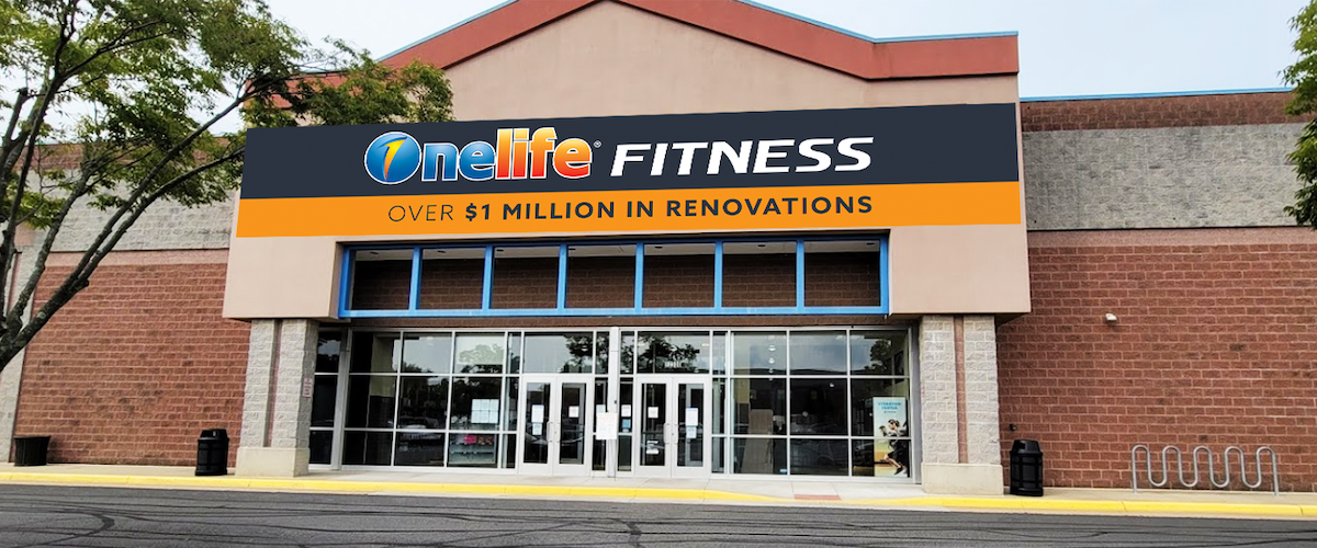 Exterior of Onelife Fitness gym