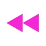 Junevity logo of two bright pink triangles pointing to the left