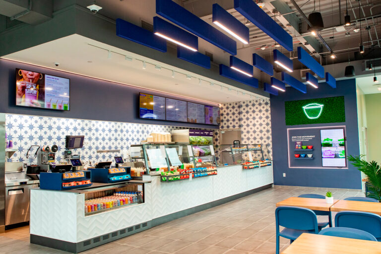 Interior of a Just Salad location