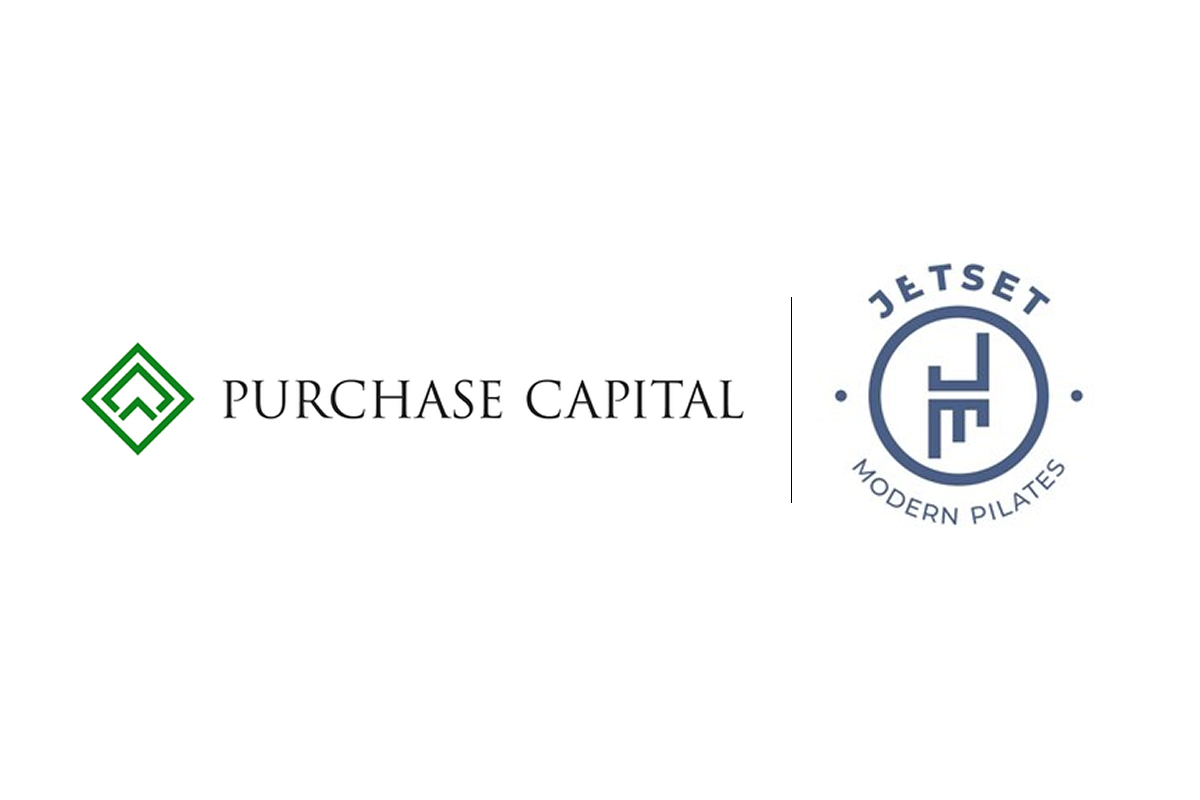 Purchase Capital and JETSET Pilates logos side by side on a white background