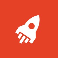 Rocket Youth logo of a white spaceship on a red background