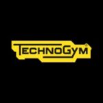 Technogym watermark in yellow on a black background