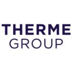 THERME GROUP in dark purple font