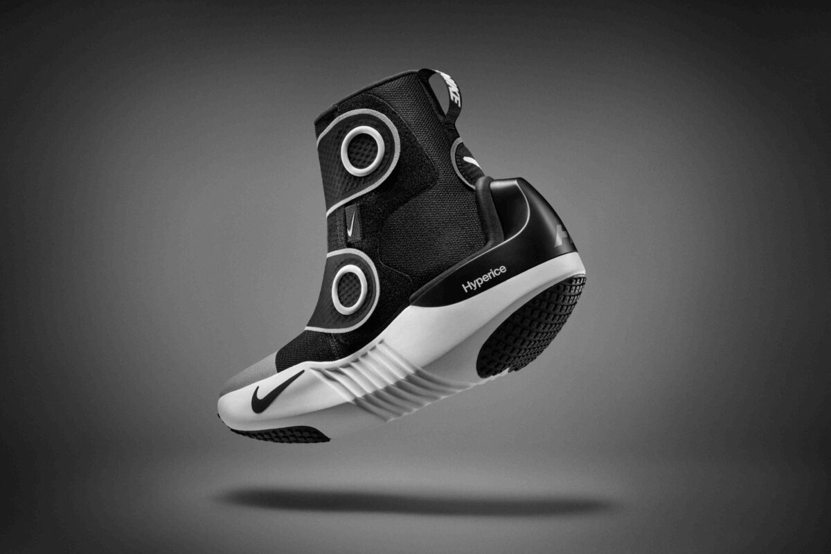 A Hyperice x Nike boot