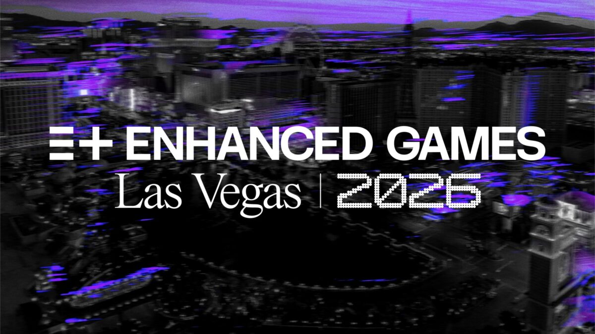 Graphic illustration promoting Enhanced Games Las Vegas 2025