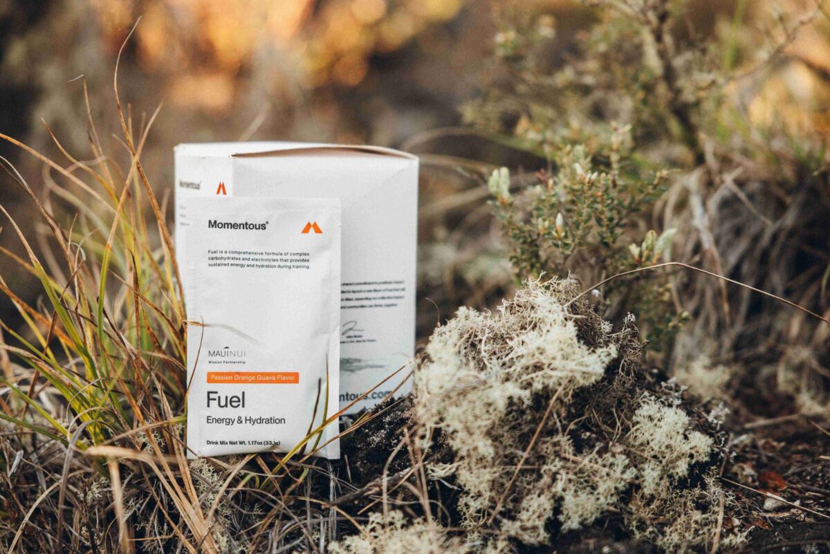 Momentous supplement packet placed in nature