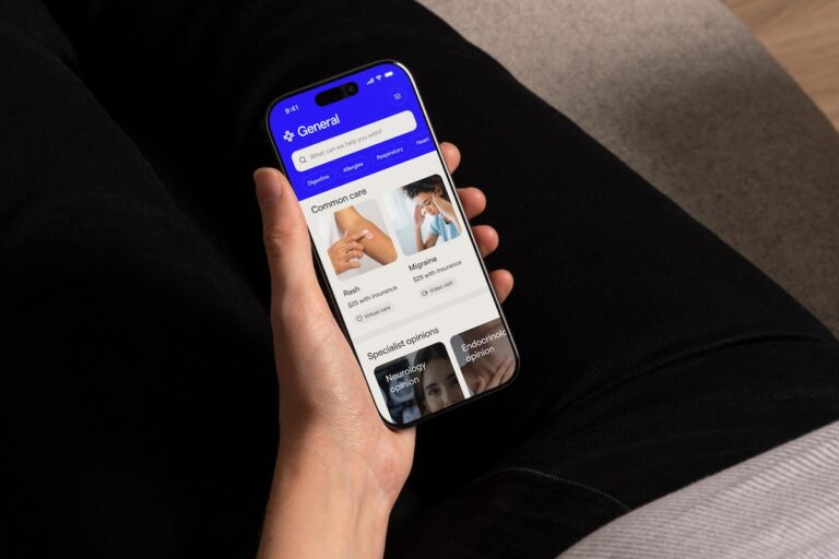 General Medicine home screen on a phone