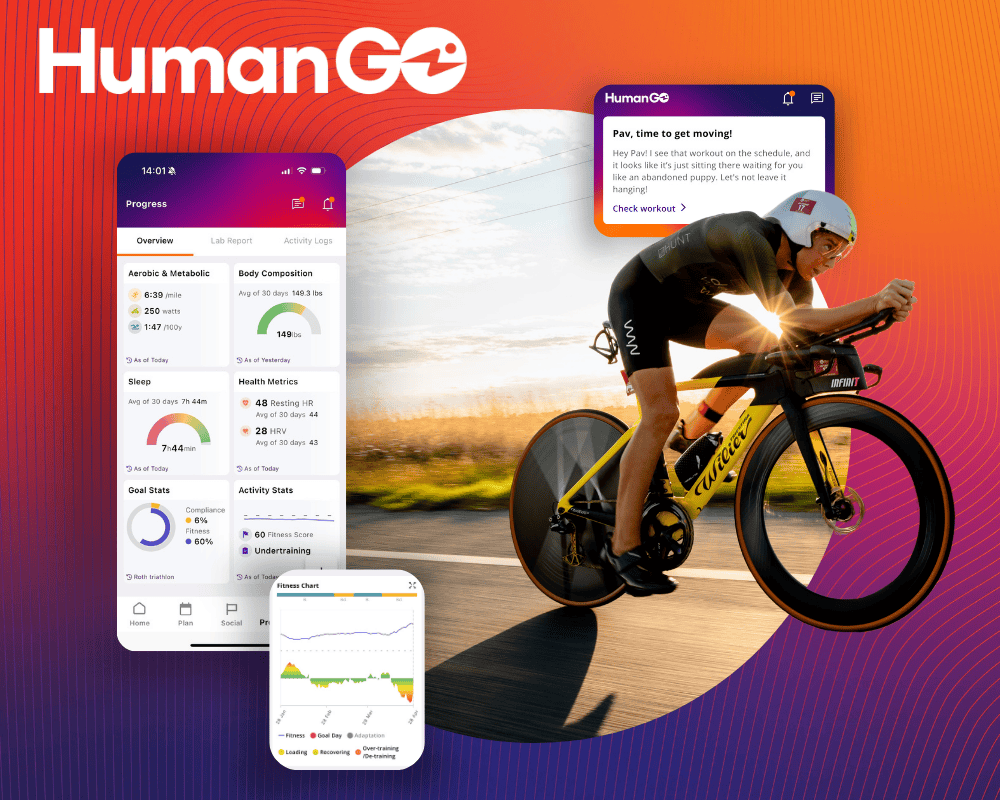 Graphic image of HumanGO's features