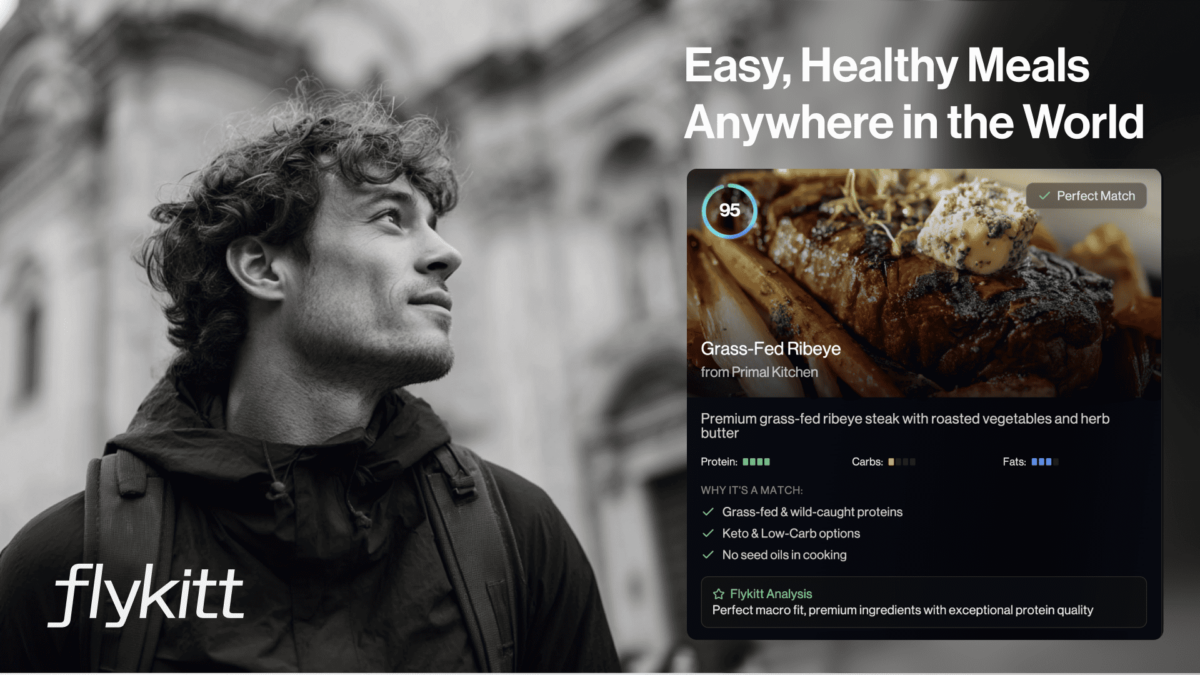 Flykitt's Foodie tool gives insights on a grass-fed ribeye steak