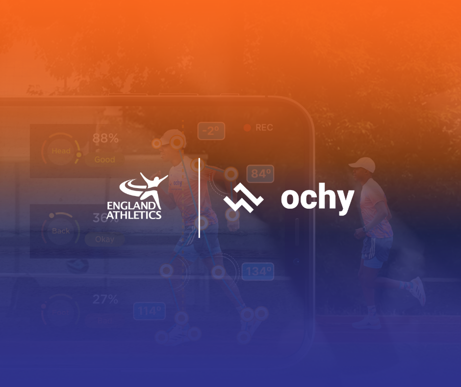 England Athletics and Ochy logos side by side