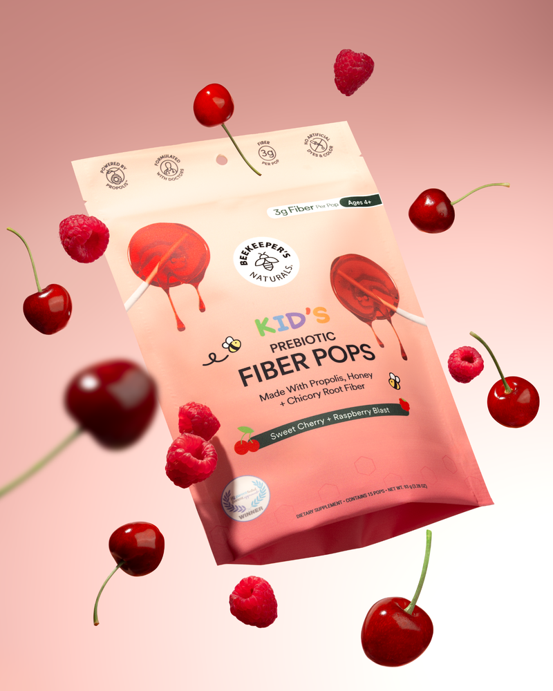 Package of Beekeeper's Naturals Kid's Fiber Pops