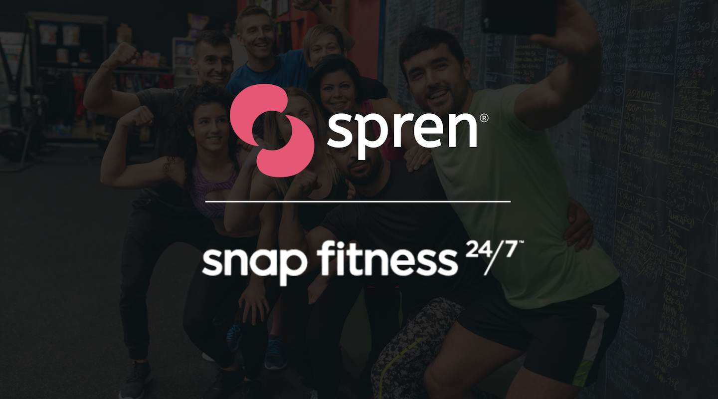 Spren and Snap Fitness logos side by side