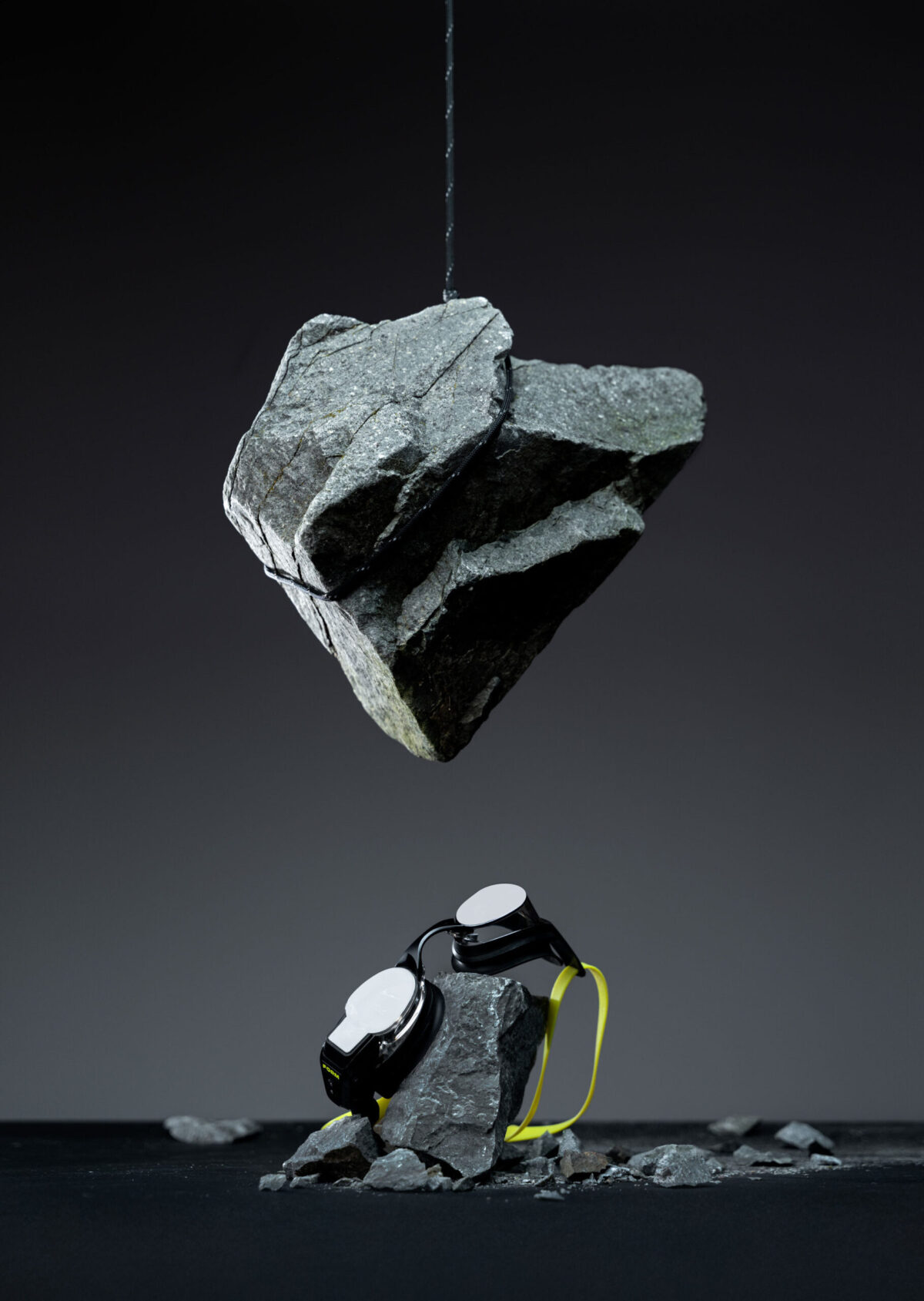 Product shot of FORM swim goggles