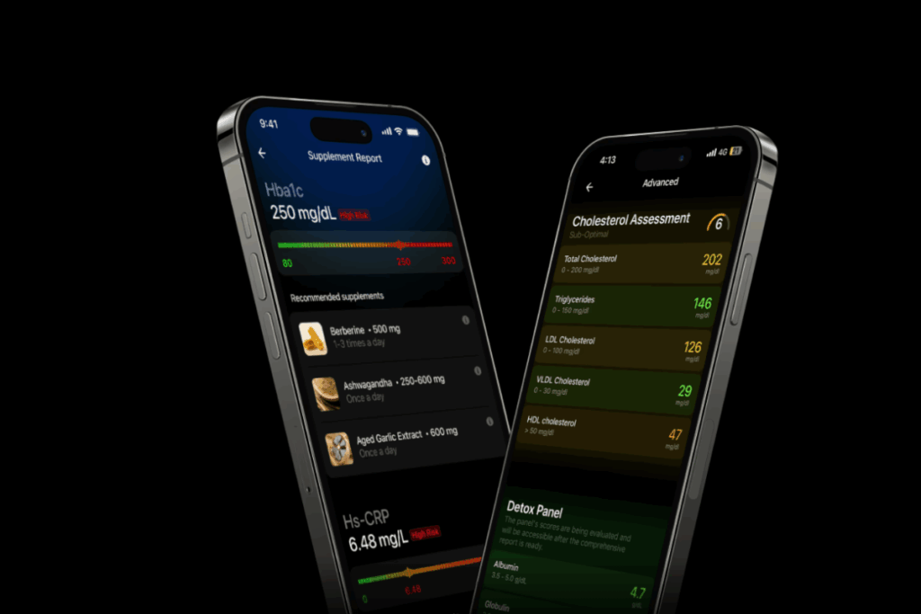 Ultrahuman's Blood Vision displayed on a smartphone