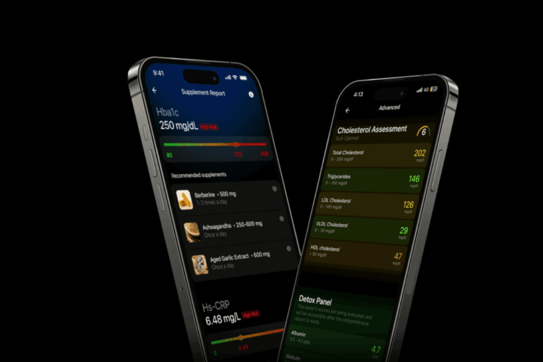 Ultrahuman's Blood Vision displayed on a smartphone