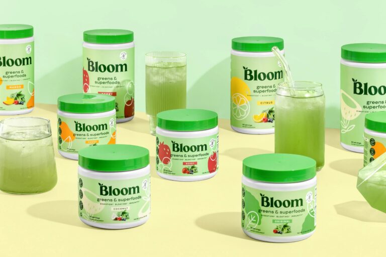 Assorted Bloom Nutrition greens powders
