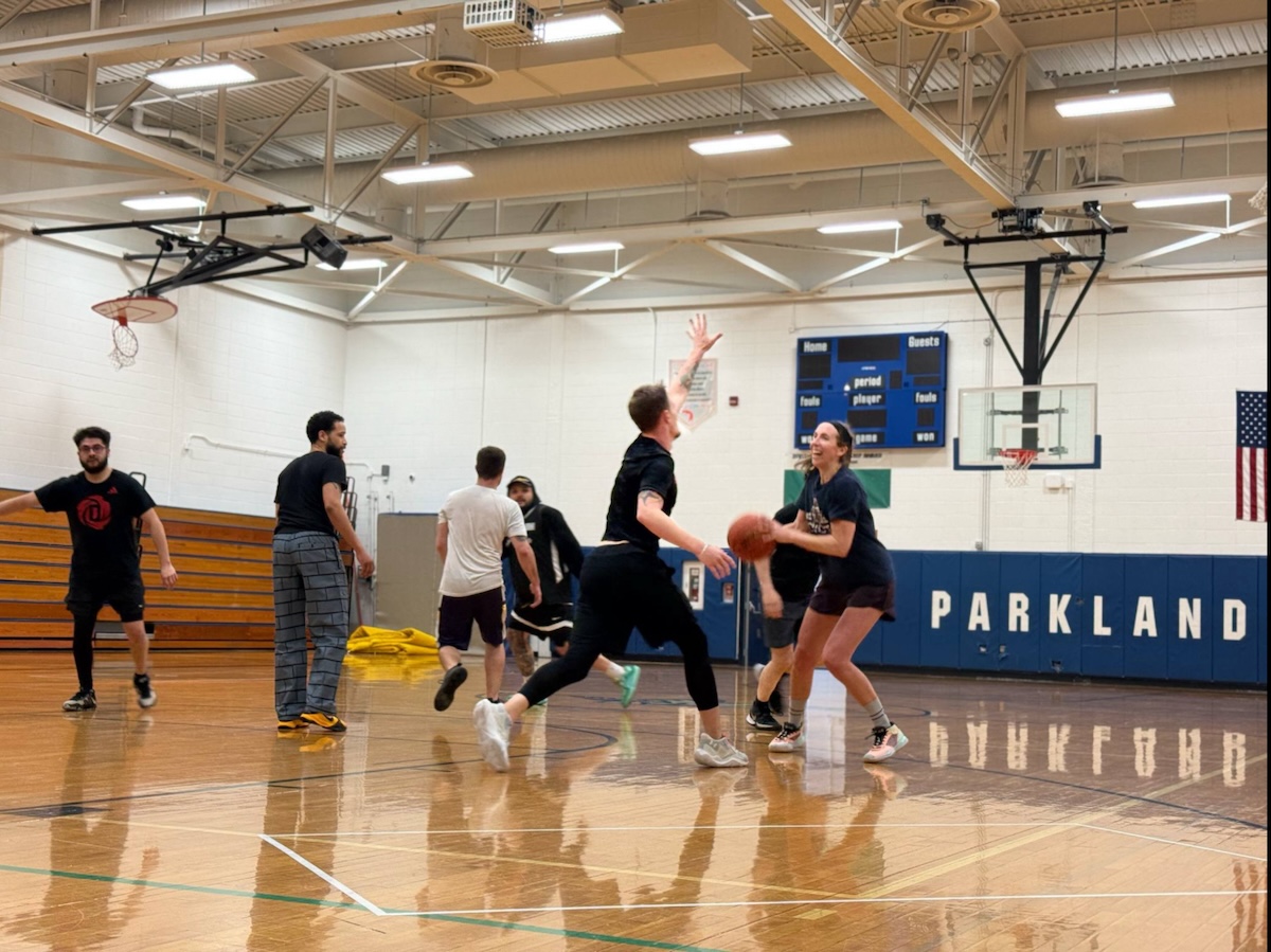 Recreational indoor basketball