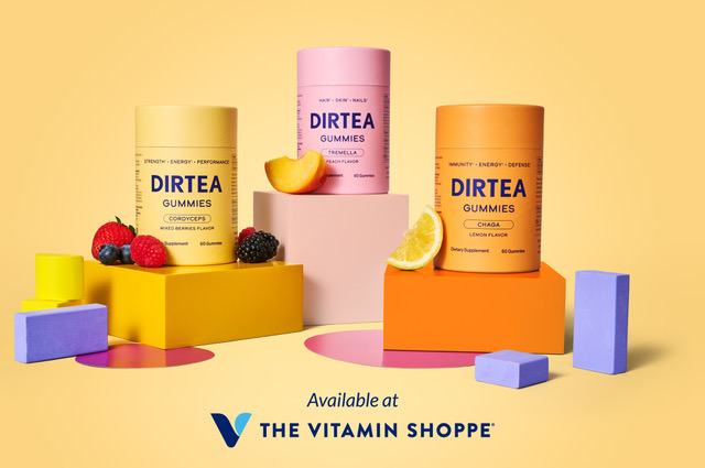DIRTEA product array now available at The Vitamin Shoppee