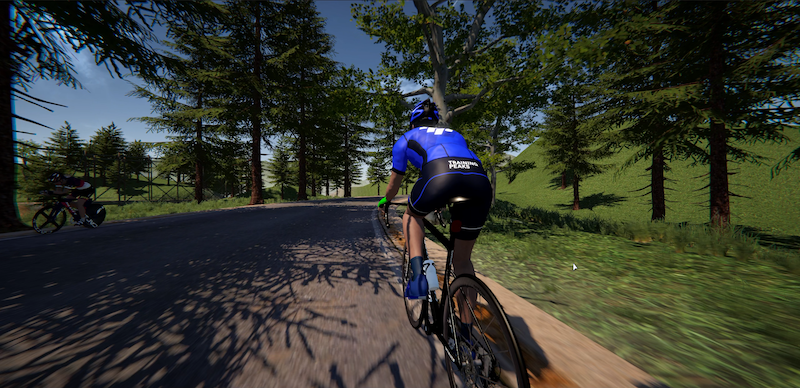 Cyclists on residential streets