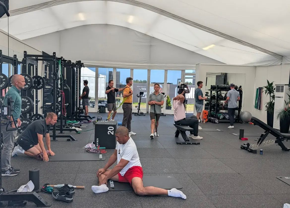 Interior of Ryder Cup Gym by BLK BOX