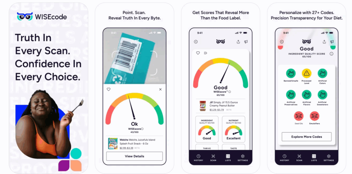 WISEcode screenshots