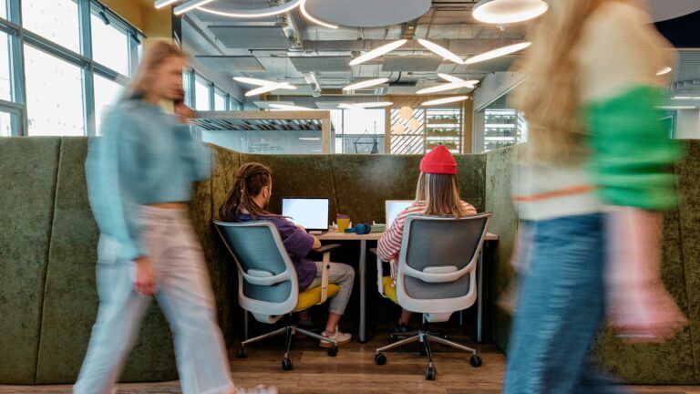 Employees working in-office