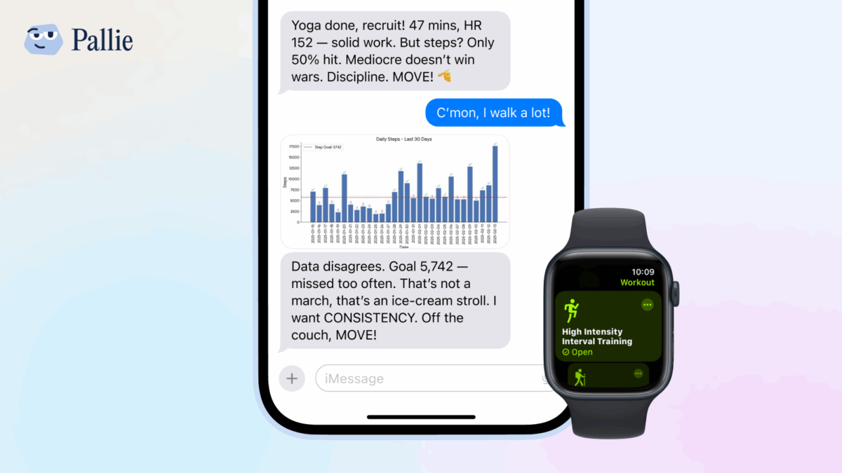 Pallie conversation interface