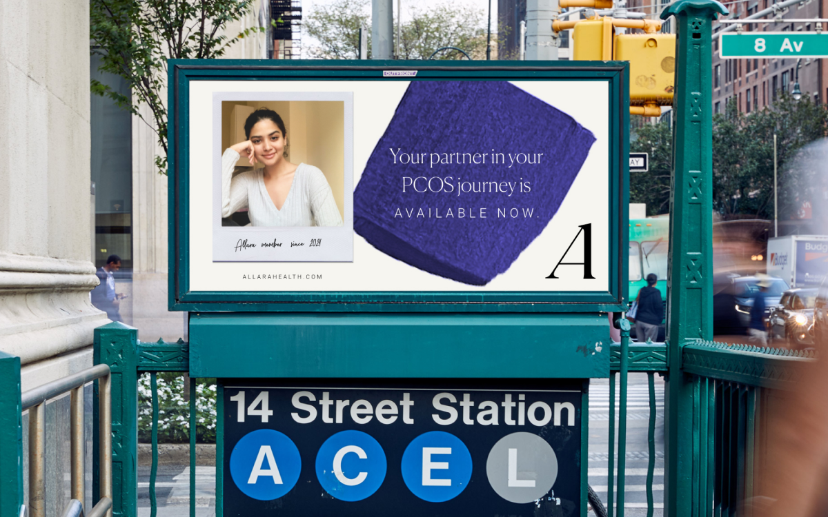 Allara Health subway ad