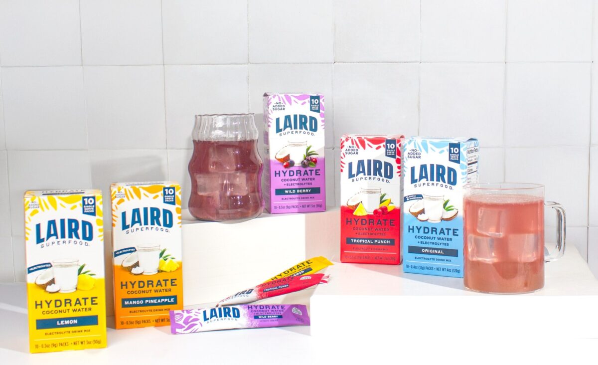Assorted Laird Superfood Hydrate Drink packets