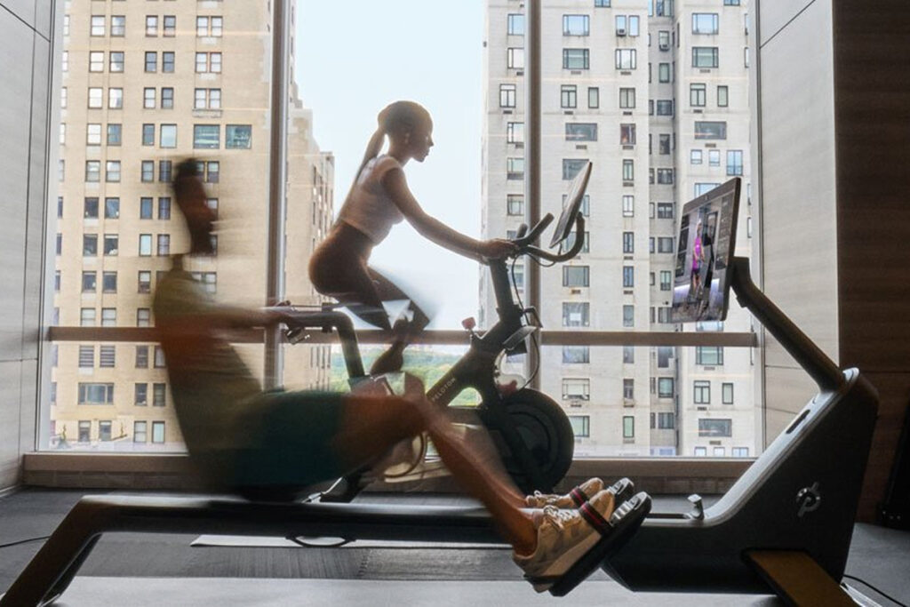 Peloton bike and rower amenities