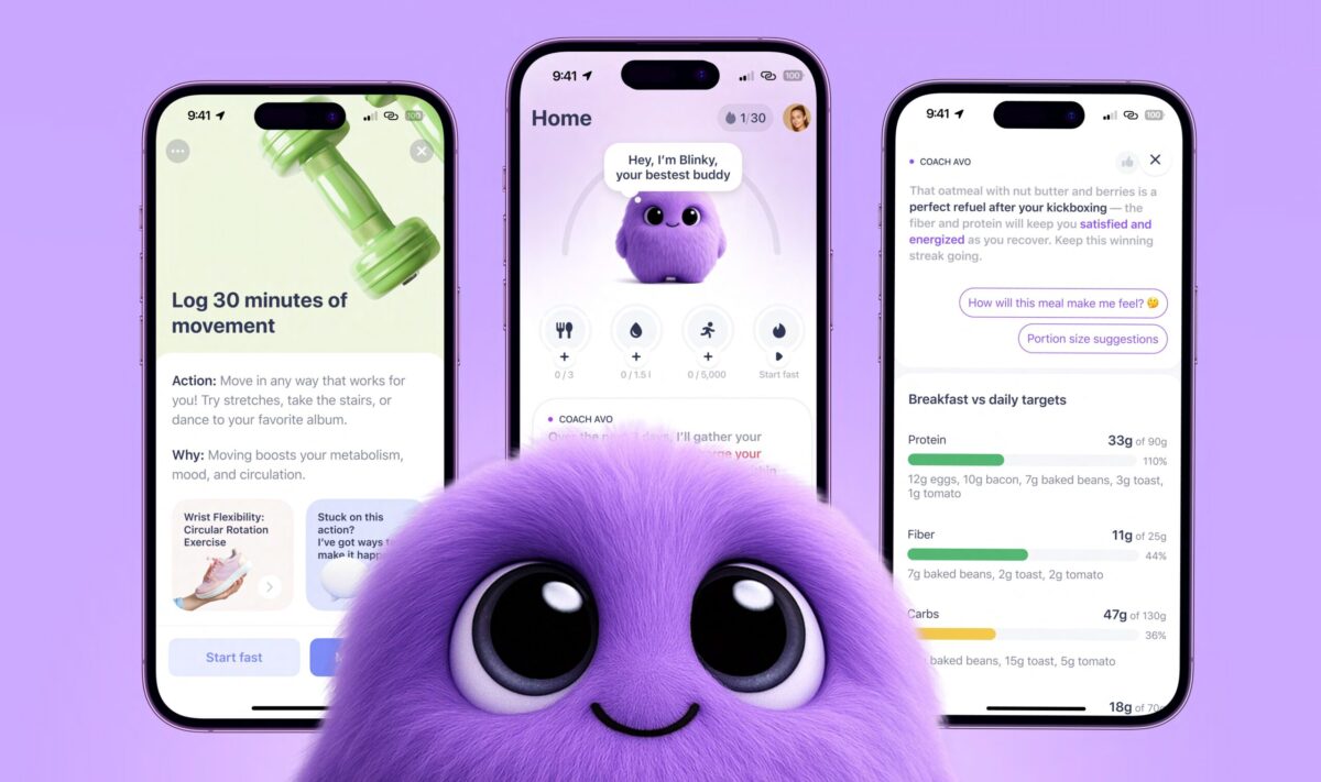 Blinky features in the Simple Life app
