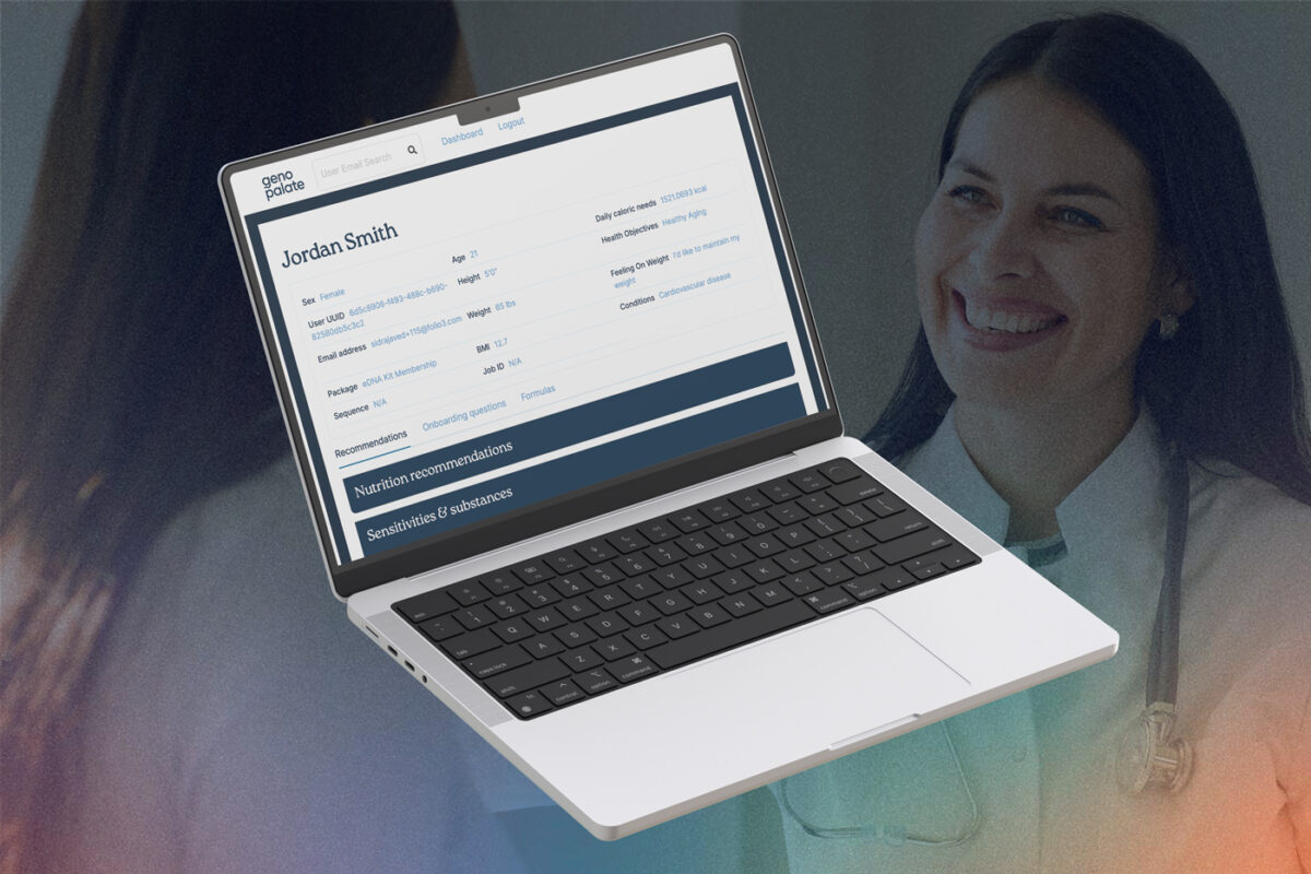 GenoPalate dashboard