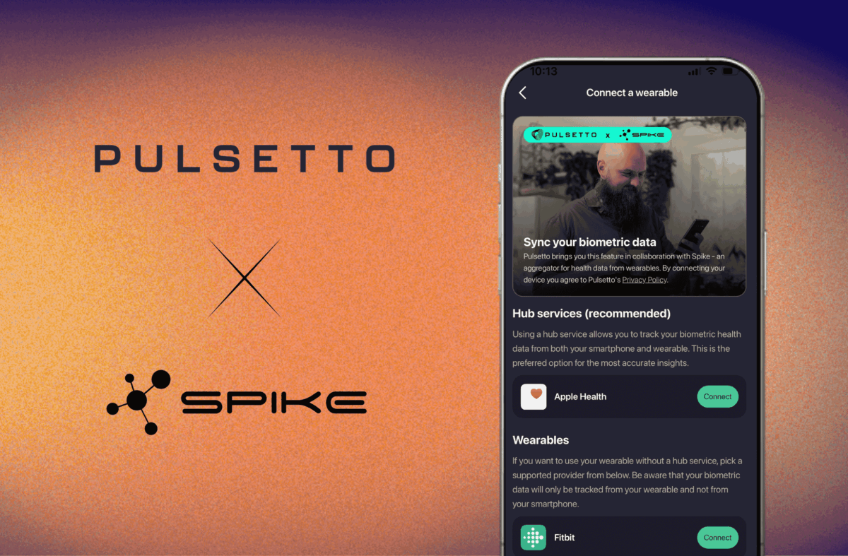 Pulsetto partners with Spike API to power seamless wearable integration for stress management