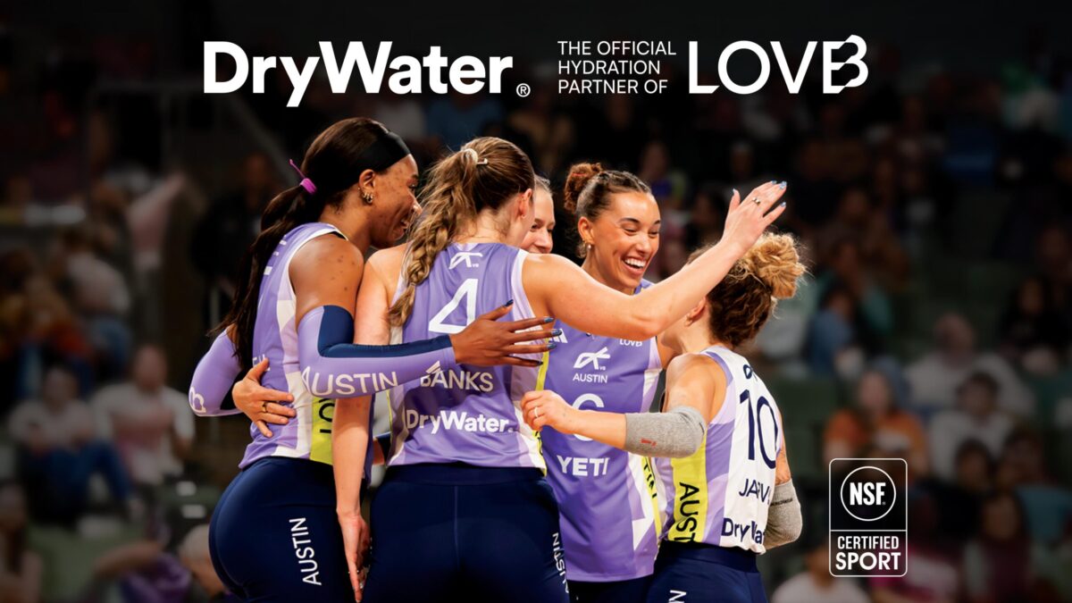 DryWater is the official hydration partner of LOVB