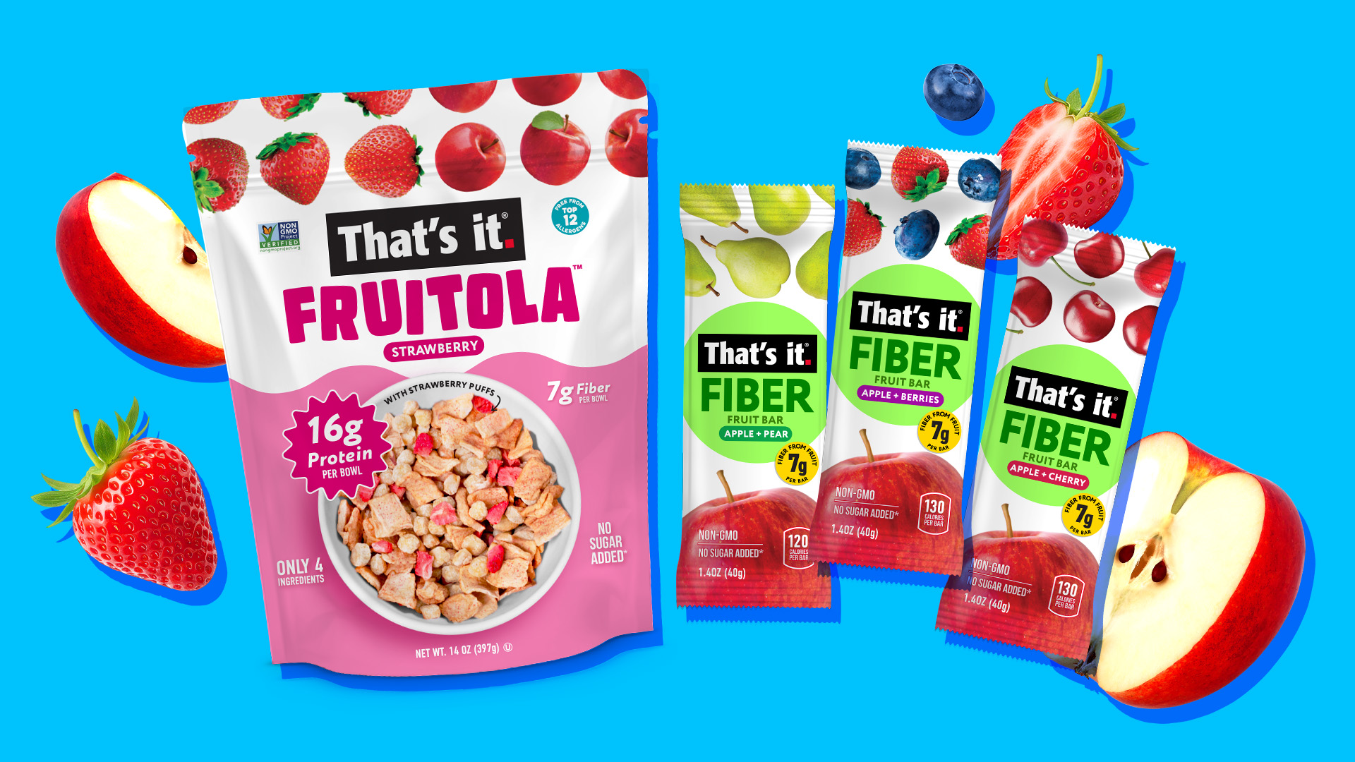 That's It. fruitola and fiber bars