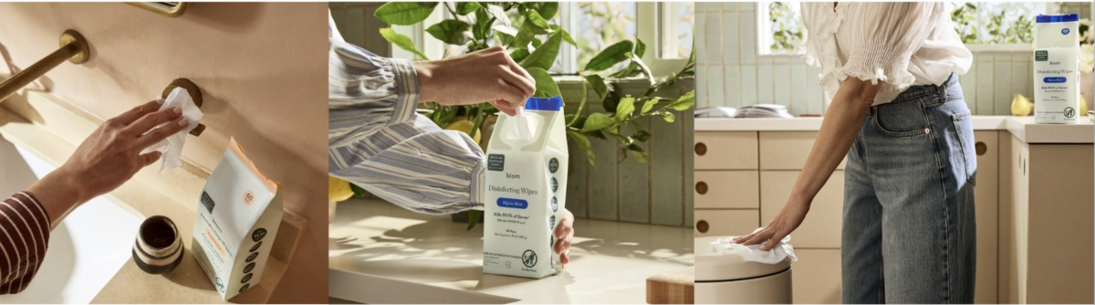 Biom wipes in everyday use cases