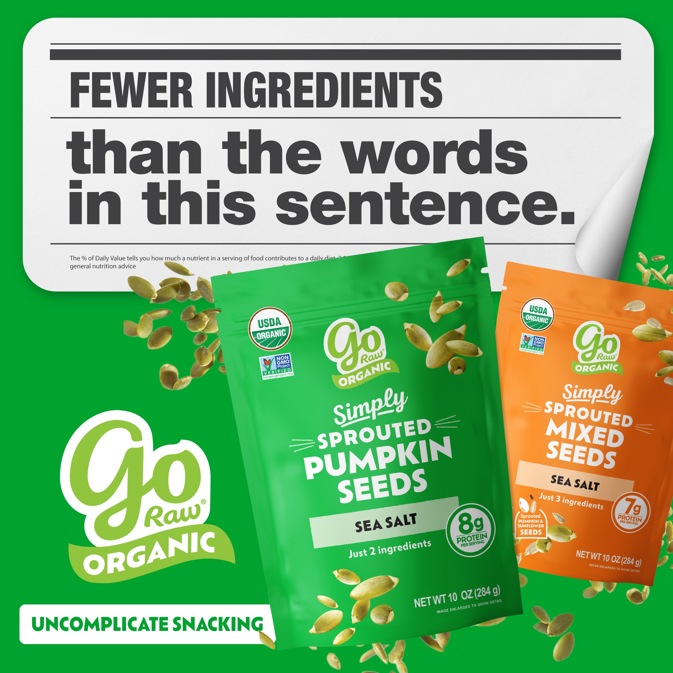 Fewer ingredients than the words in this sentence