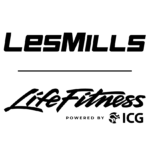 Les Mills x Life Fitness logos