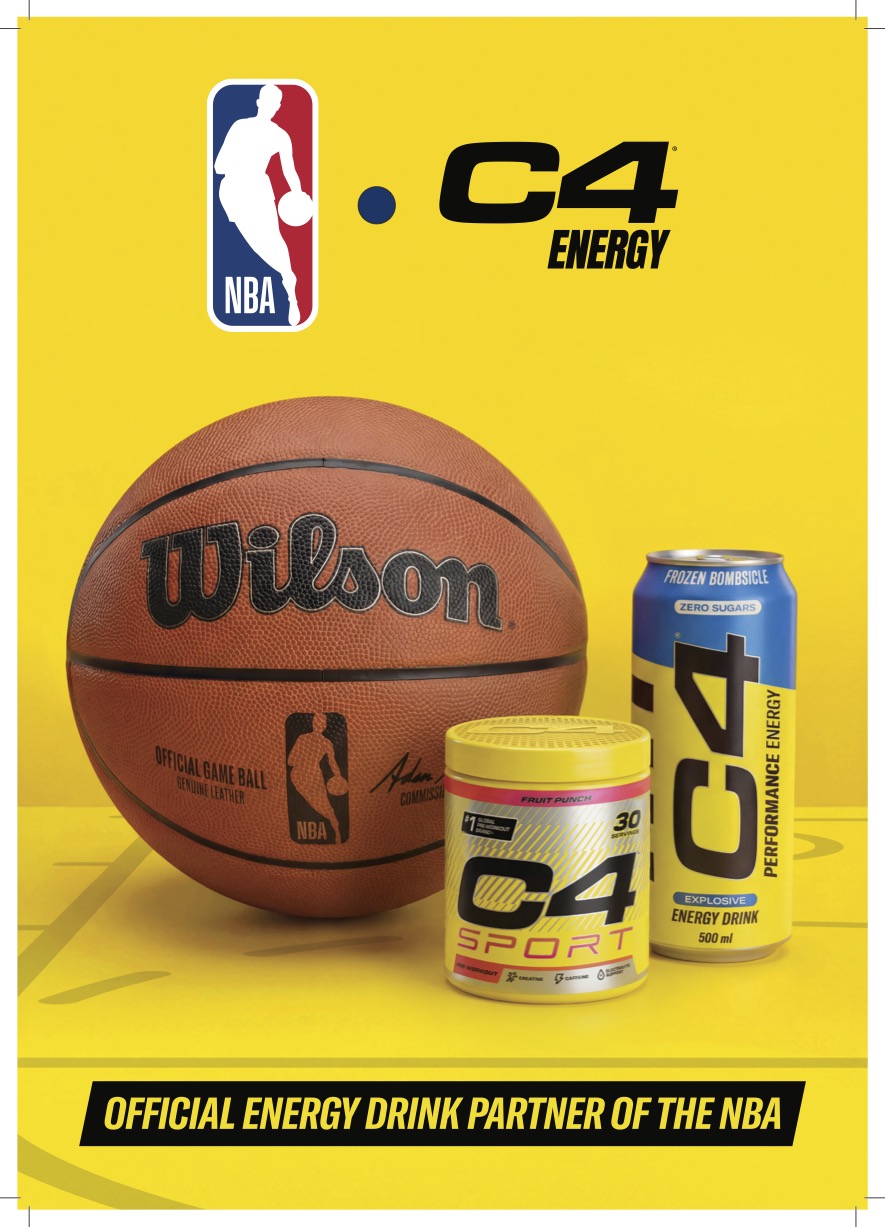 C4 Energy x NBA poster