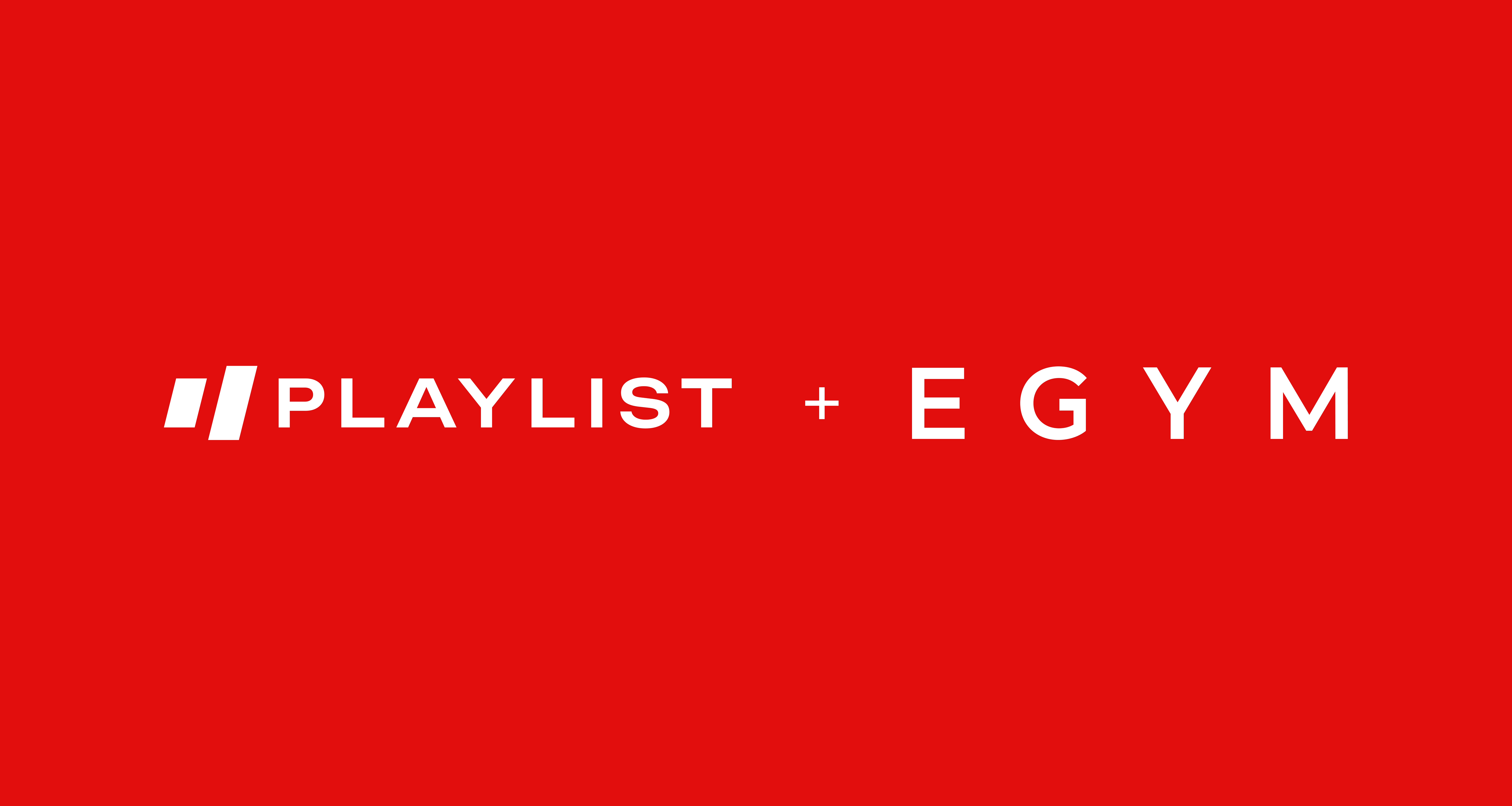 Playlist and EGYM logos