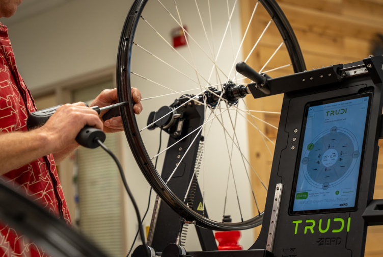 TRUDI wheel truing machine