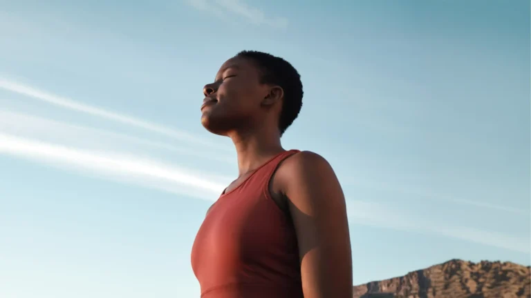 Woman standing in nature