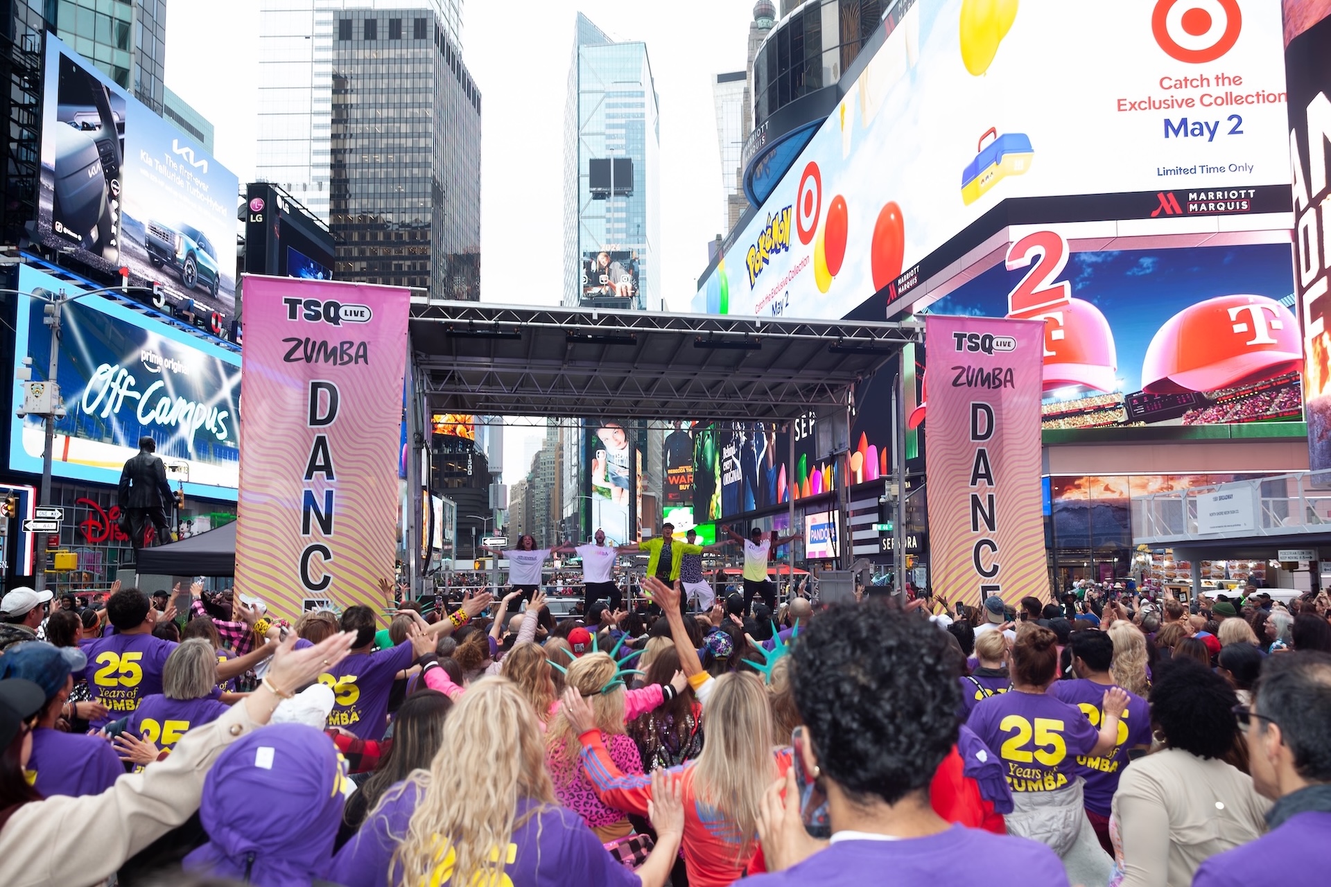 Zumba part in Time Square