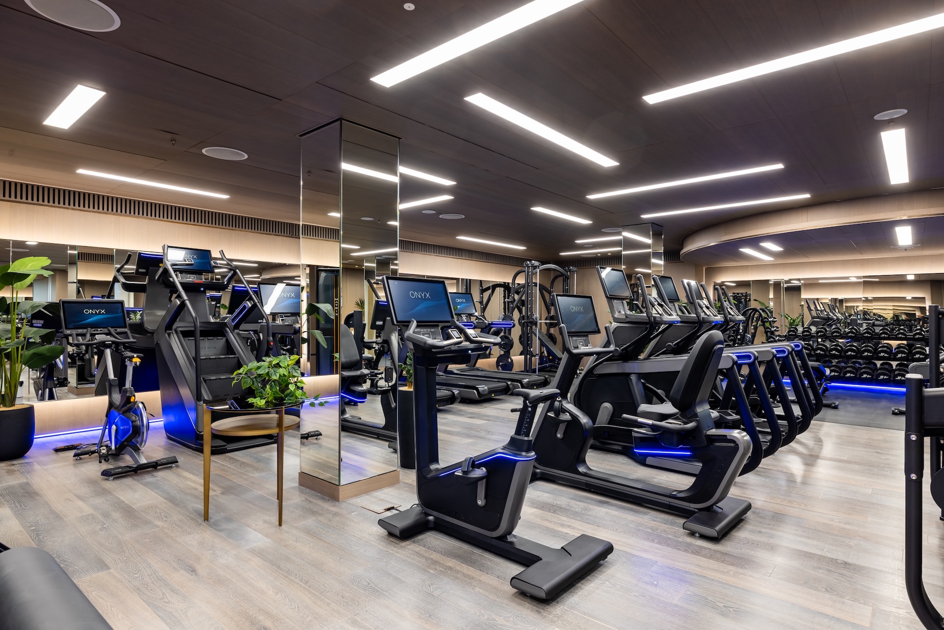 Matrix Fitness equipment at the Four Seasons