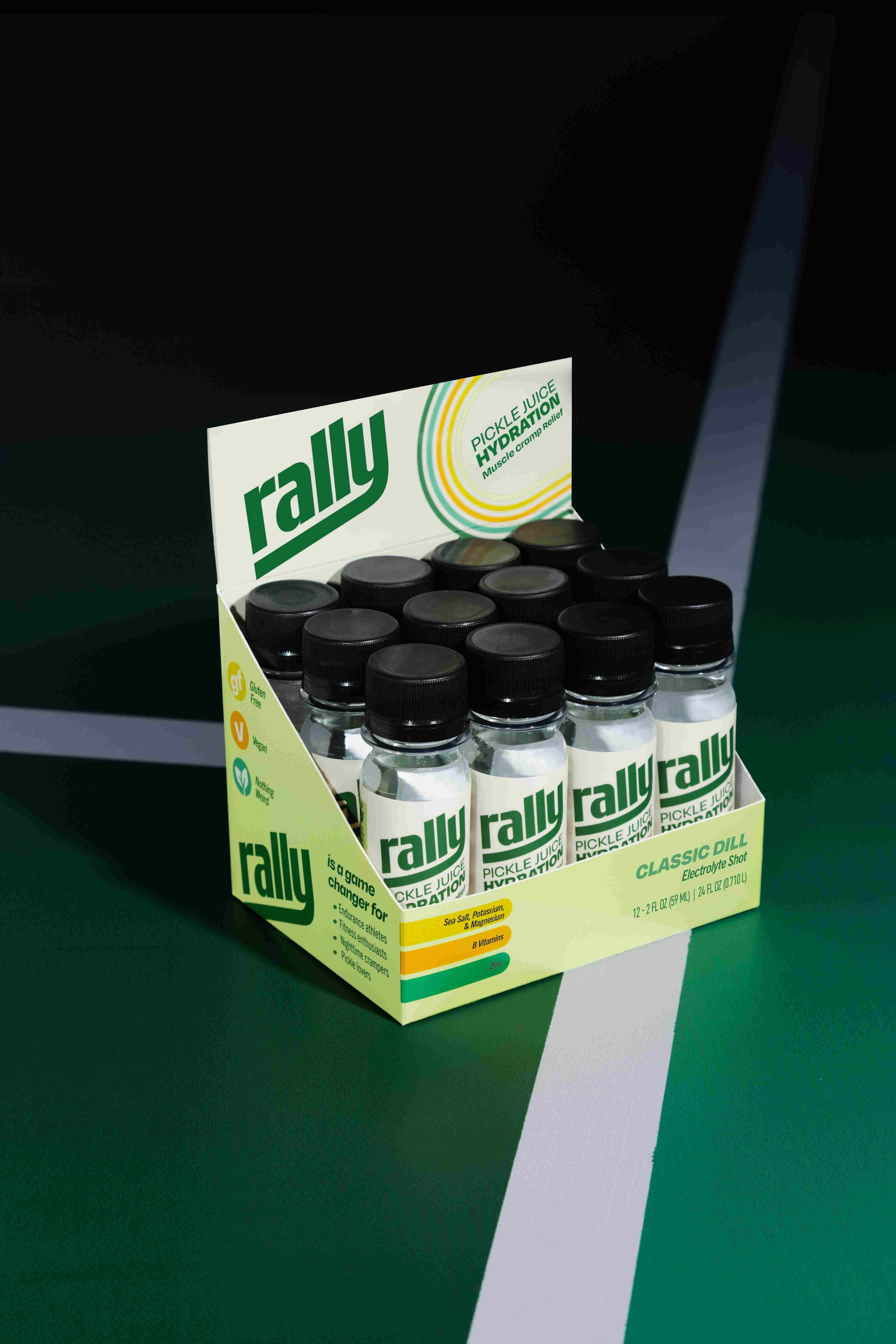 Rally pickle juice shot