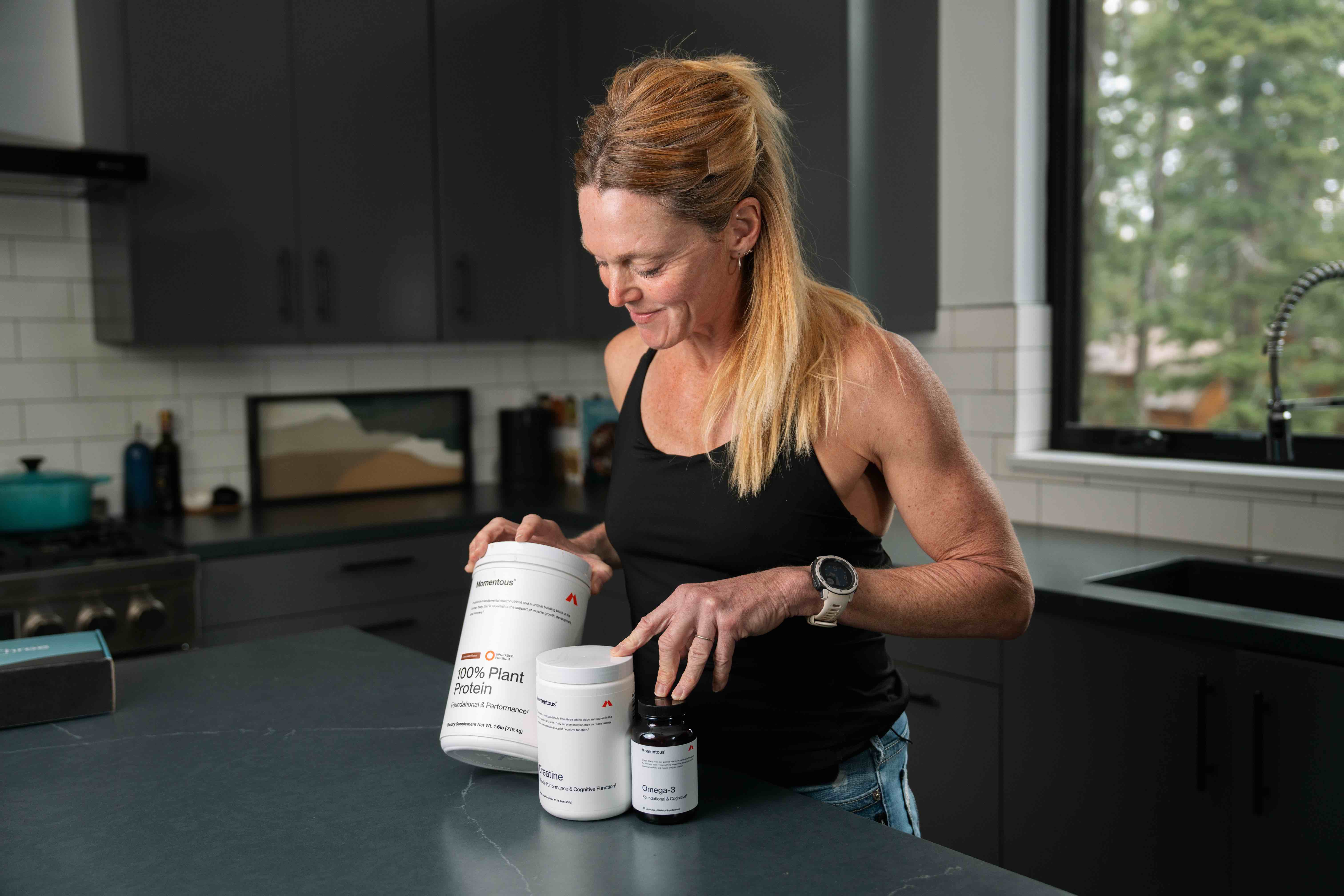 Stacy Sims with Momentous supplements