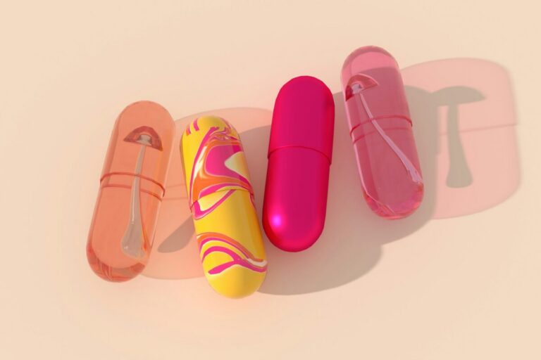 Rainbow pill capsule